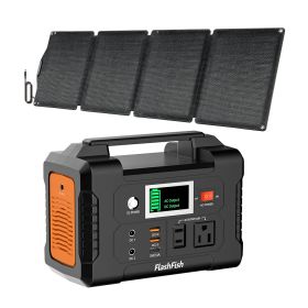 Flashfish 200 W Portable Power Station + 60 W Solar Panel | 151 Wh / 40 800 mAh Generator Kit Flashfish 200 W Portable Power Station + 60 W Solar Panel | 151 Wh / 40 800 mAh Generator Kit