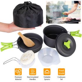 9Pcs Camping Cookware Set – Portable Outdoor Cooking Pot & Pan Kit 9Pcs Camping Cookware Set – Portable Outdoor Cooking Pot & Pan Kit